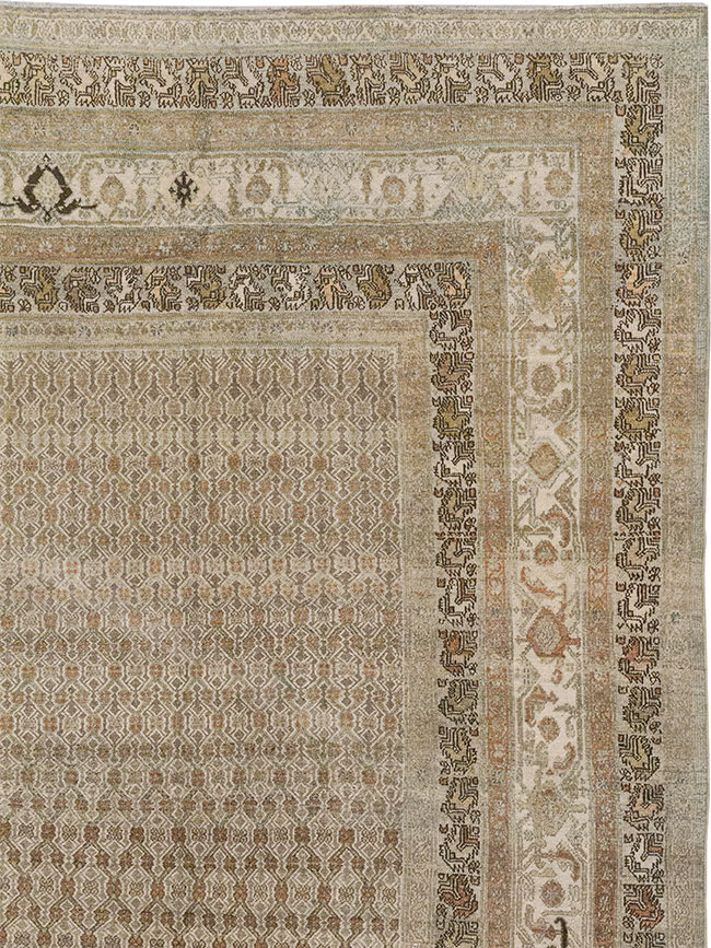 Antique Persian Bibikabad Large Room Size Carpet, No.29736 - Gsblank