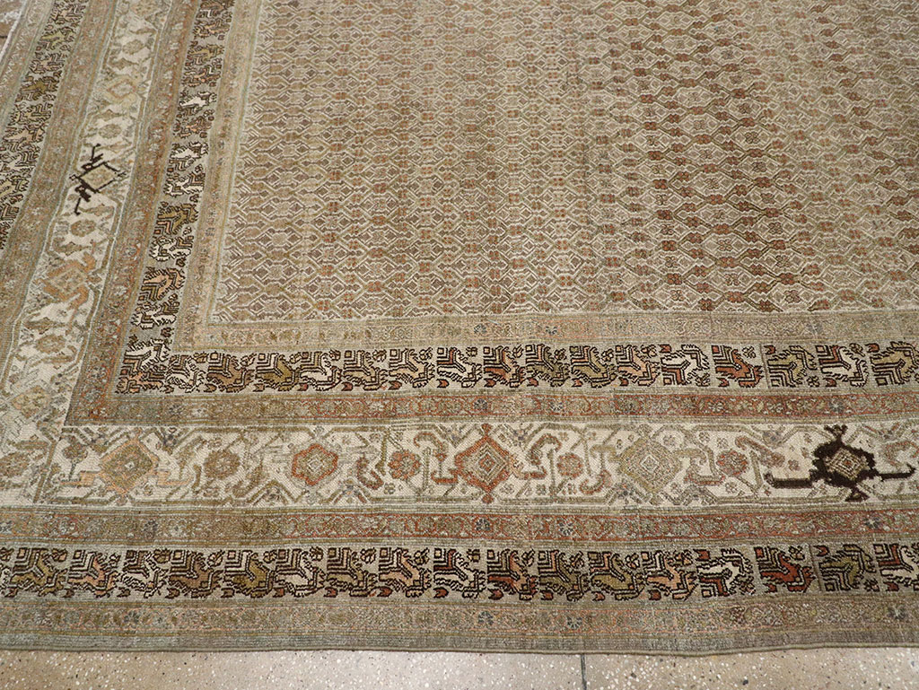 Antique Persian Bibikabad Large Room Size Carpet, No.29736 - Gsblank