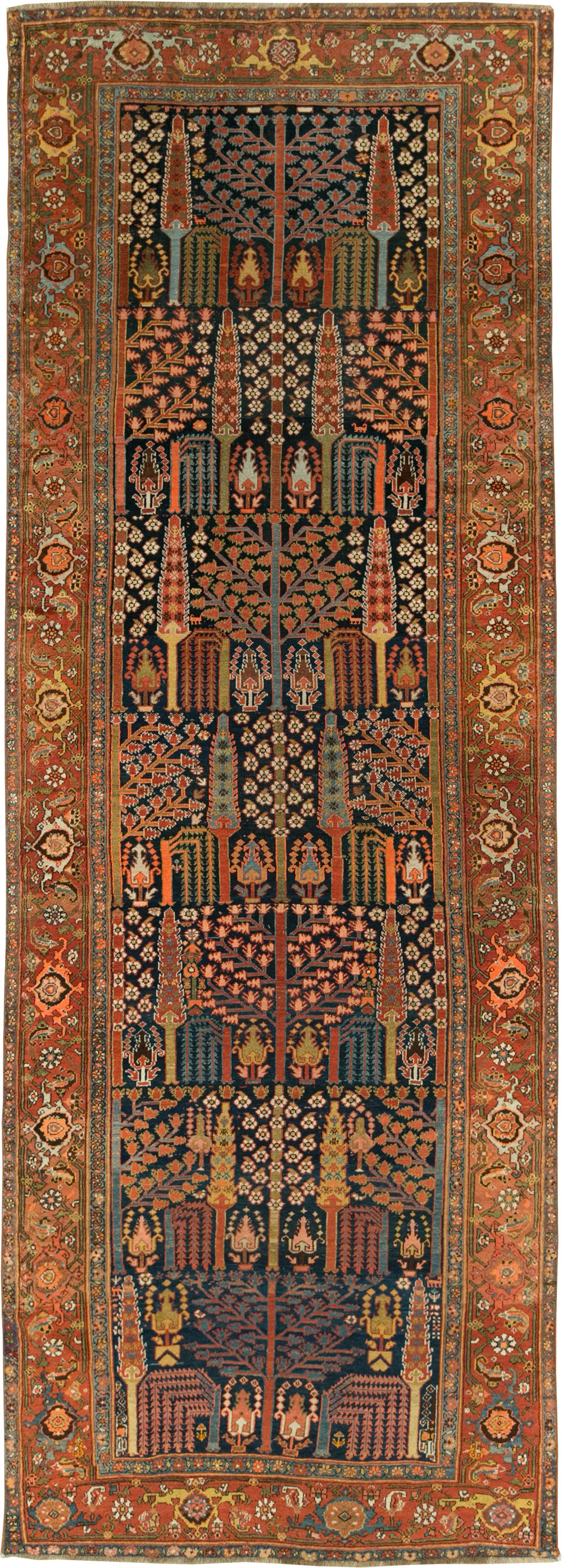 Antique Persian Kurd Gallery Carpet, No.29737 - Gsblank