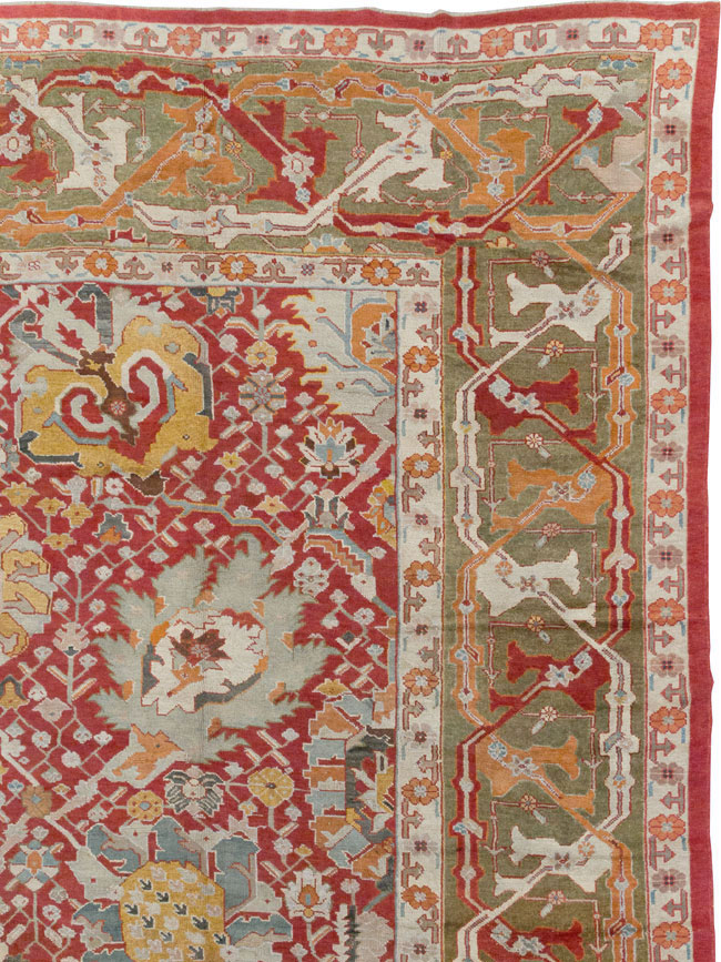 Antique Turkish Oushak Oversize Carpet, No.29744 - Gsblank