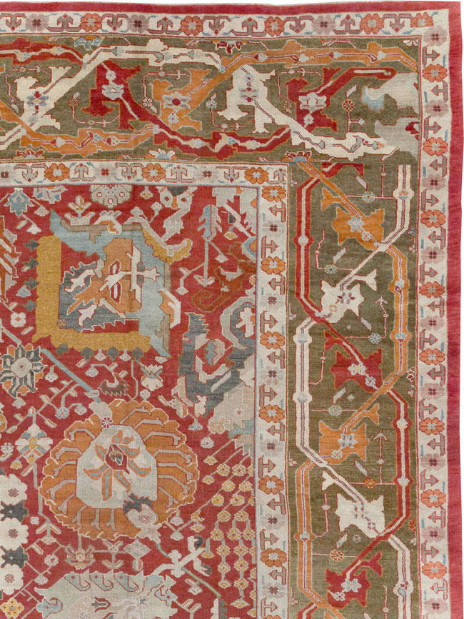 Antique Turkish Oushak Oversize Carpet, No.29744 - Gsblank