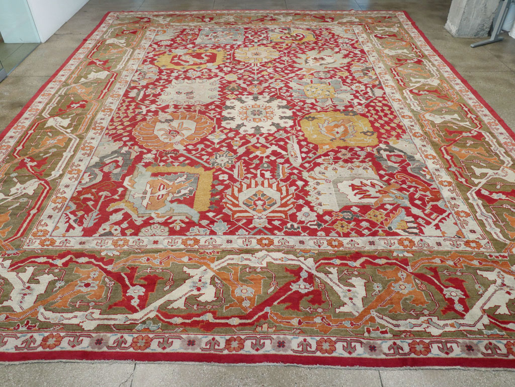 Antique Turkish Oushak Oversize Carpet, No.29744 - Gsblank
