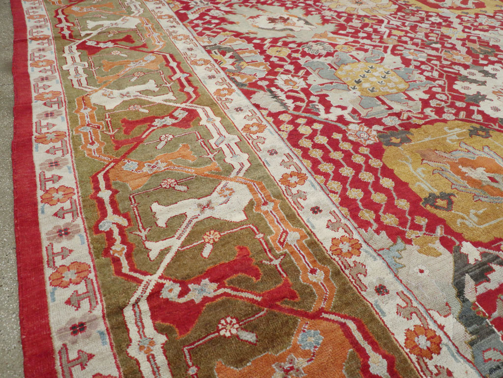 Antique Turkish Oushak Oversize Carpet, No.29744 - Gsblank