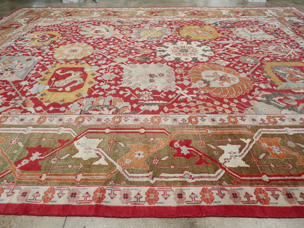 Antique Turkish Oushak Oversize Carpet, No.29744 - Gsblank