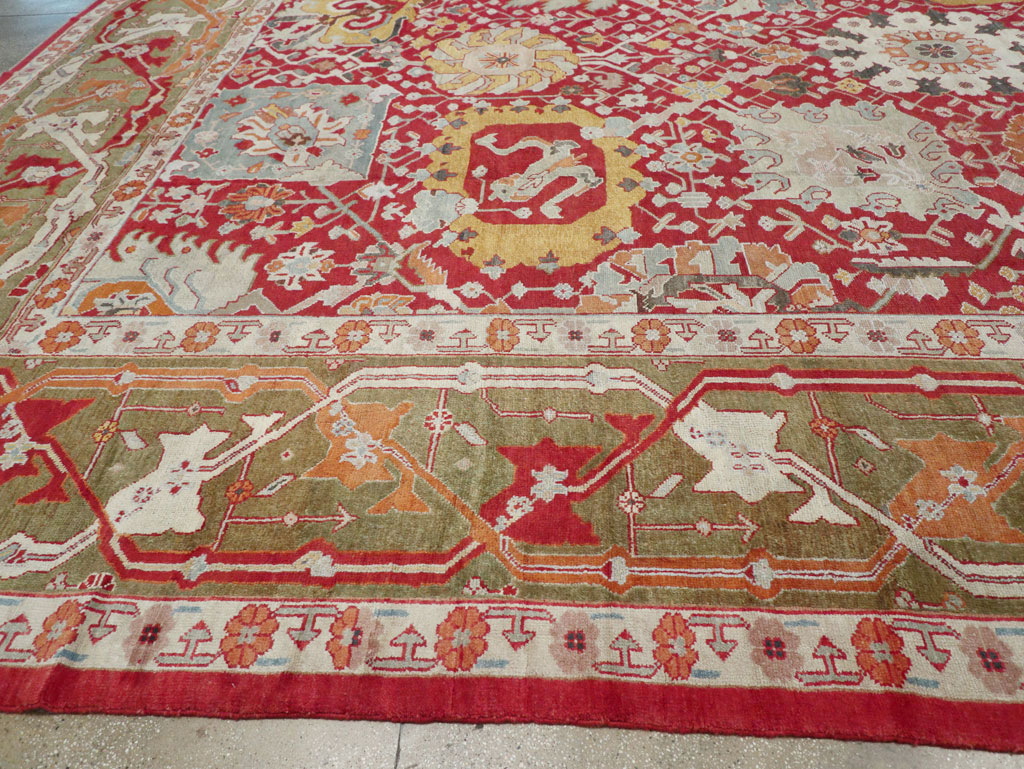 Antique Turkish Oushak Oversize Carpet, No.29744 - Gsblank
