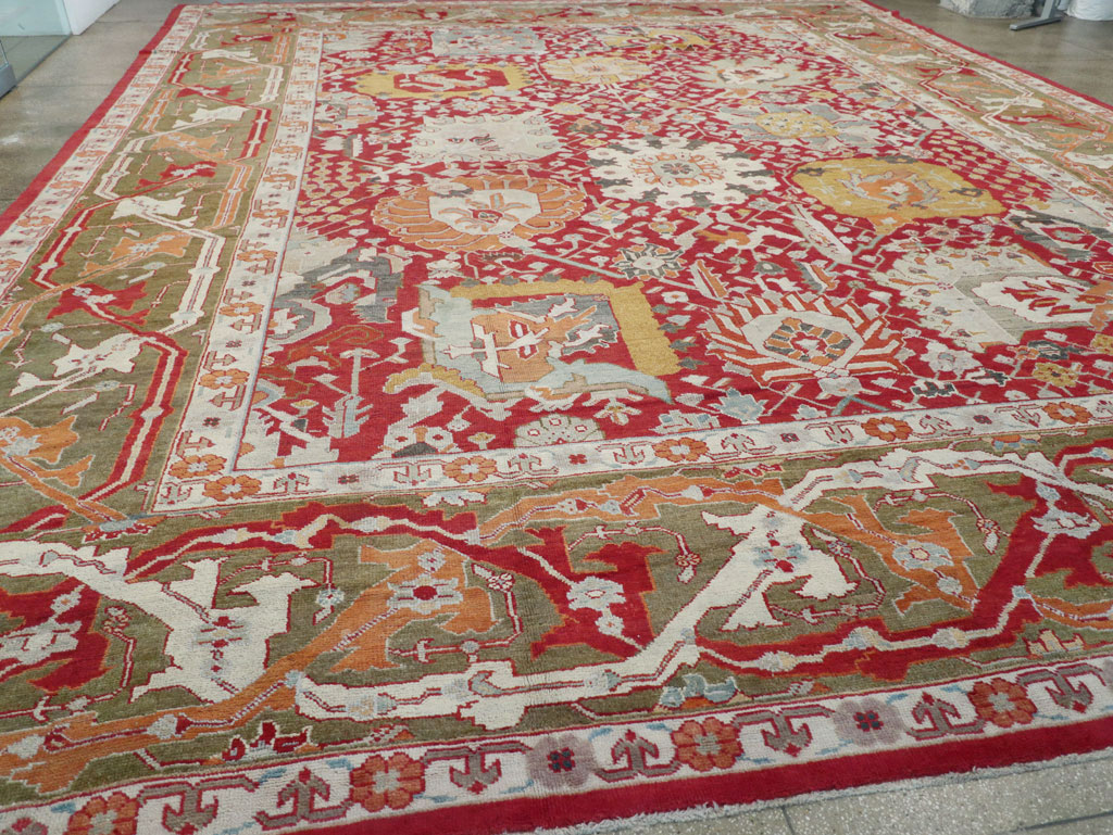Antique Turkish Oushak Oversize Carpet, No.29744 - Gsblank