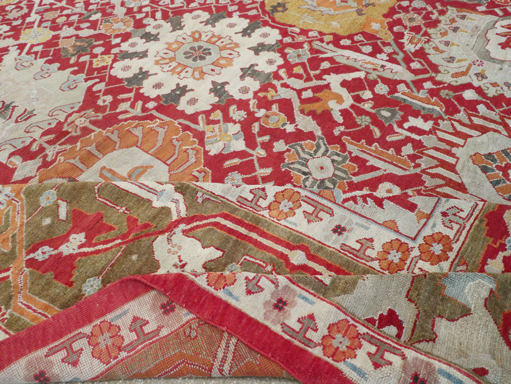 Antique Turkish Oushak Oversize Carpet, No.29744 - Gsblank