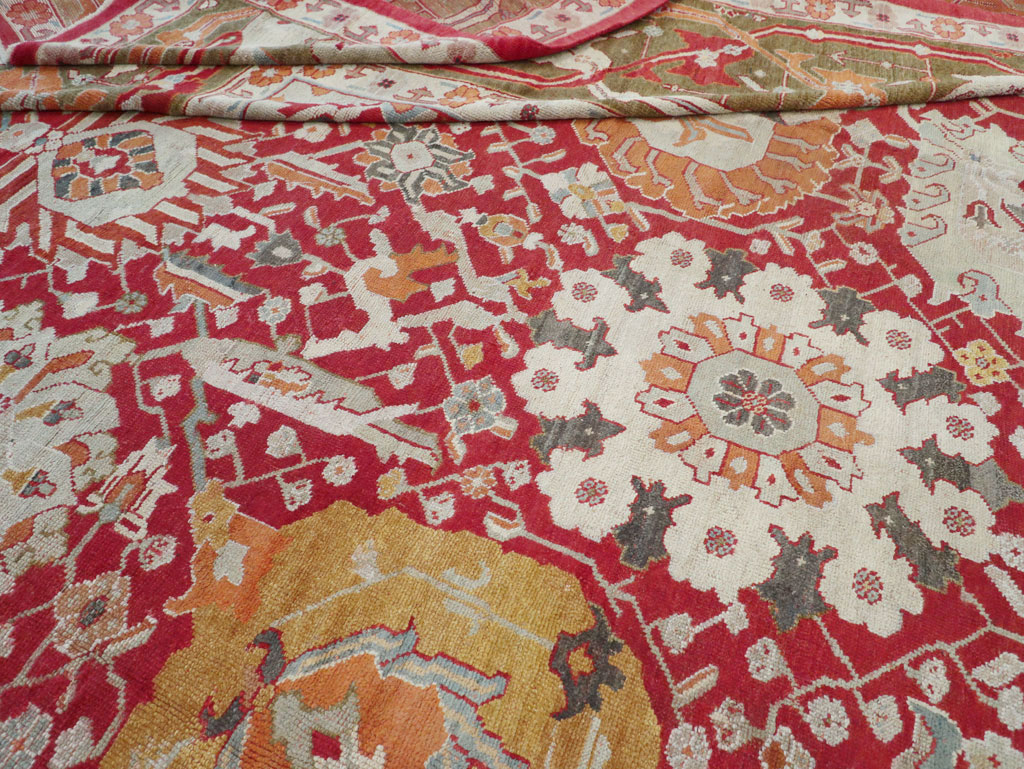 Antique Turkish Oushak Oversize Carpet, No.29744 - Gsblank