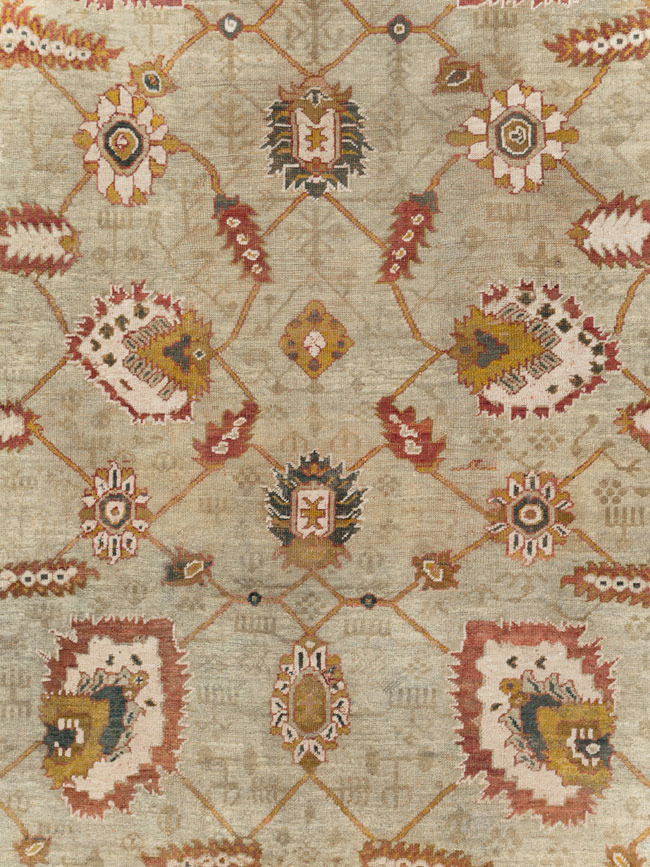 Vintage Turkish Oushak Carpet, No.29748 - Gsblank