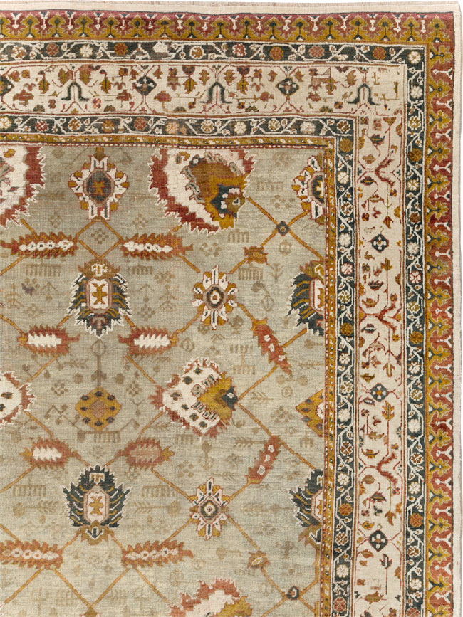 Vintage Turkish Oushak Carpet, No.29748 - Gsblank