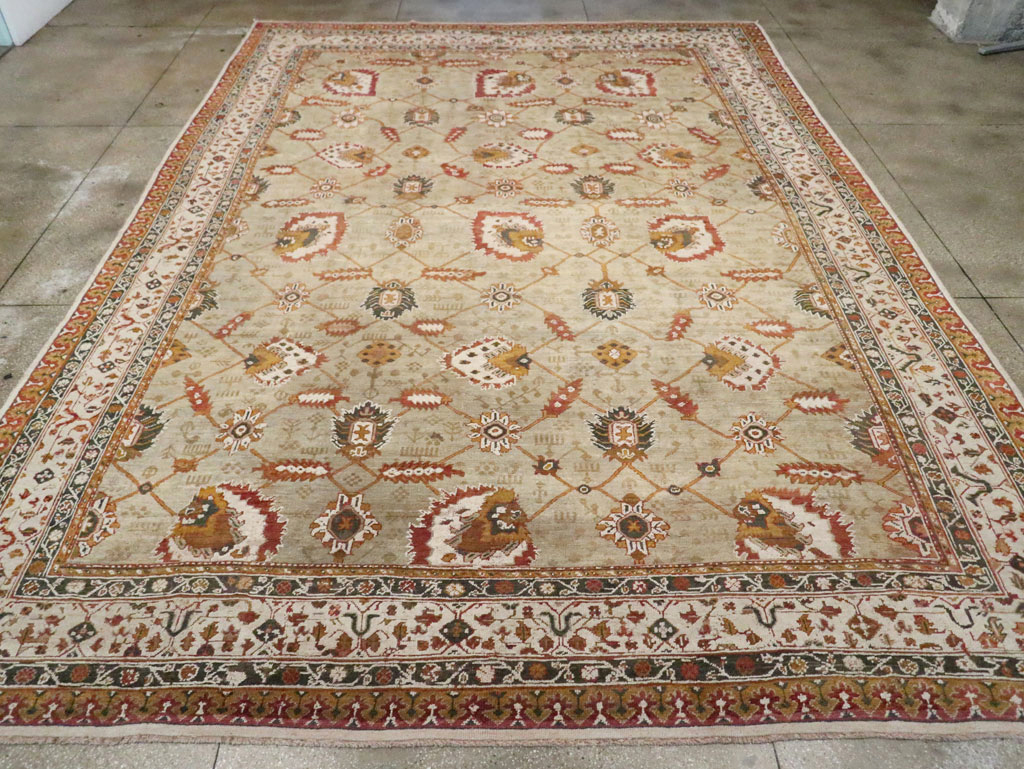 Vintage Turkish Oushak Carpet, No.29748 - Gsblank