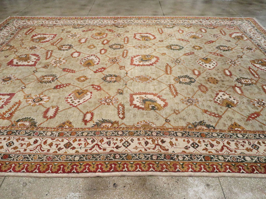 Vintage Turkish Oushak Carpet, No.29748 - Gsblank