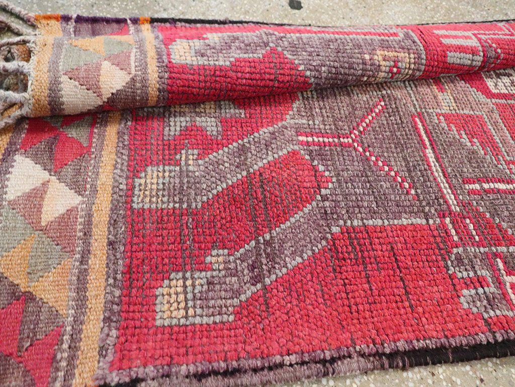 Vintage Turkish Anatolian Pictorial Runner, No.29758 - Gsblank