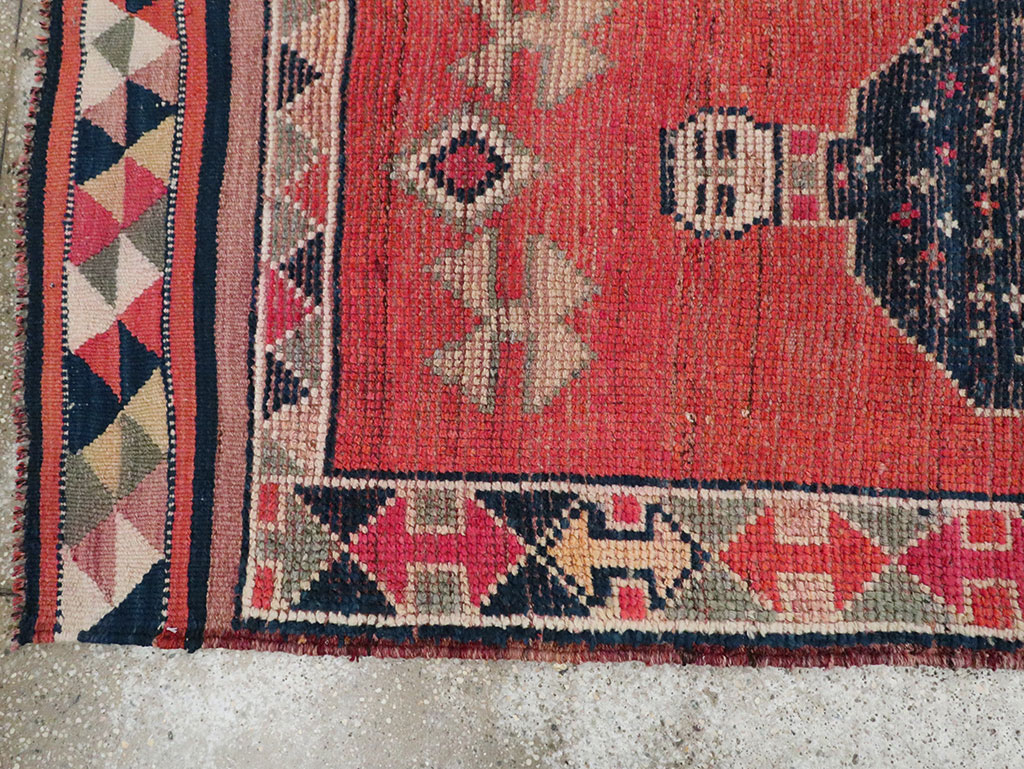 Vintage Turkish Anatolian Pictorial Runner, No.29759 - Gsblank