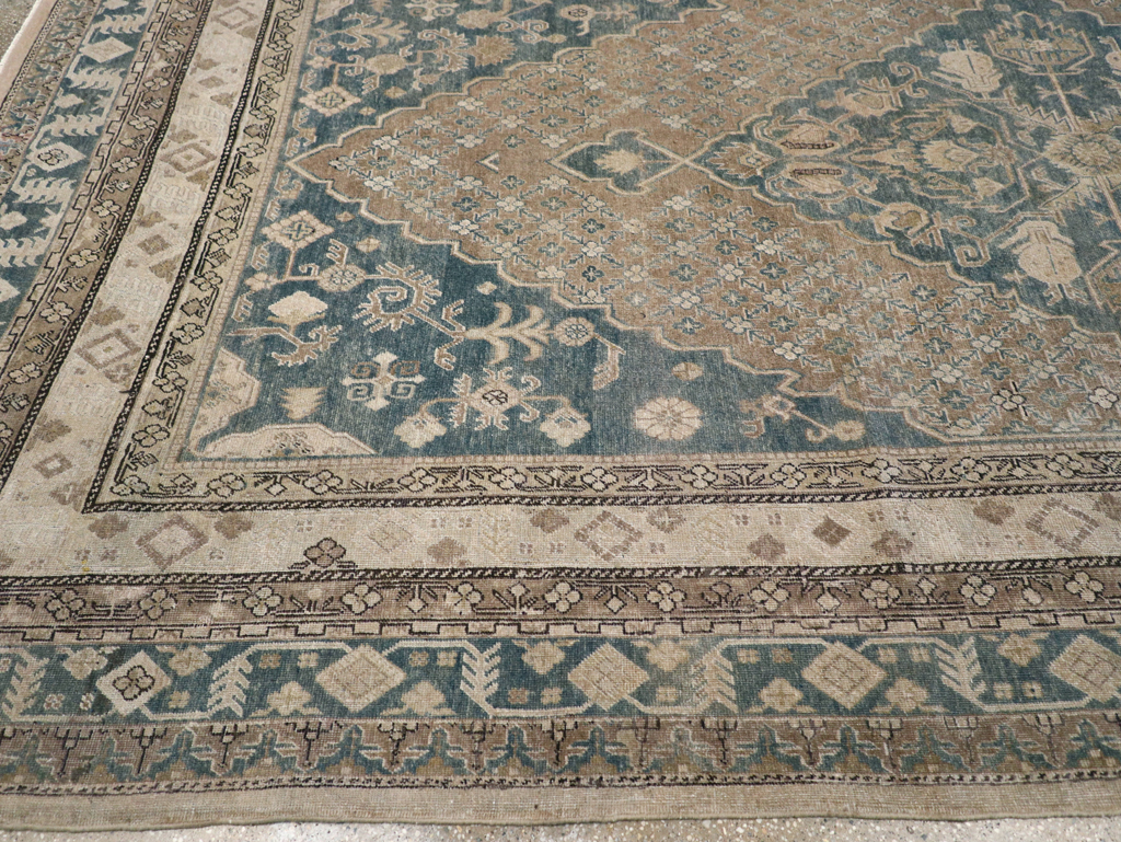 Antique East Turkestan Khotan Square Room Size Carpet, No.29762 - Gsblank