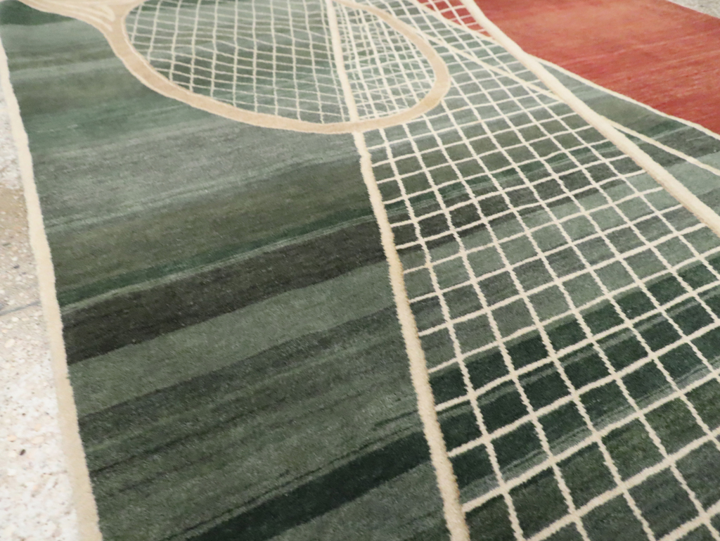 Modern Persian Tabriz Pictorial Rug (Pair: 1 of 2), No.29763 - Gsblank