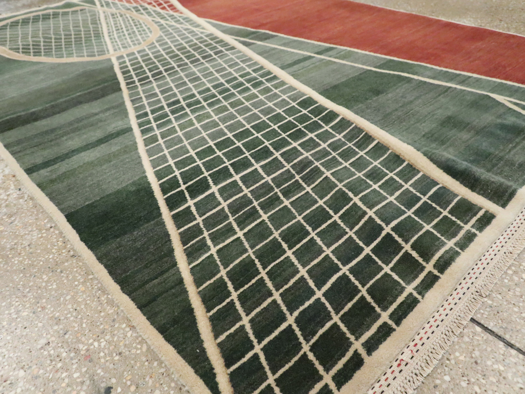 Modern Persian Tabriz Pictorial Rug (Pair: 1 of 2), No.29763 - Gsblank