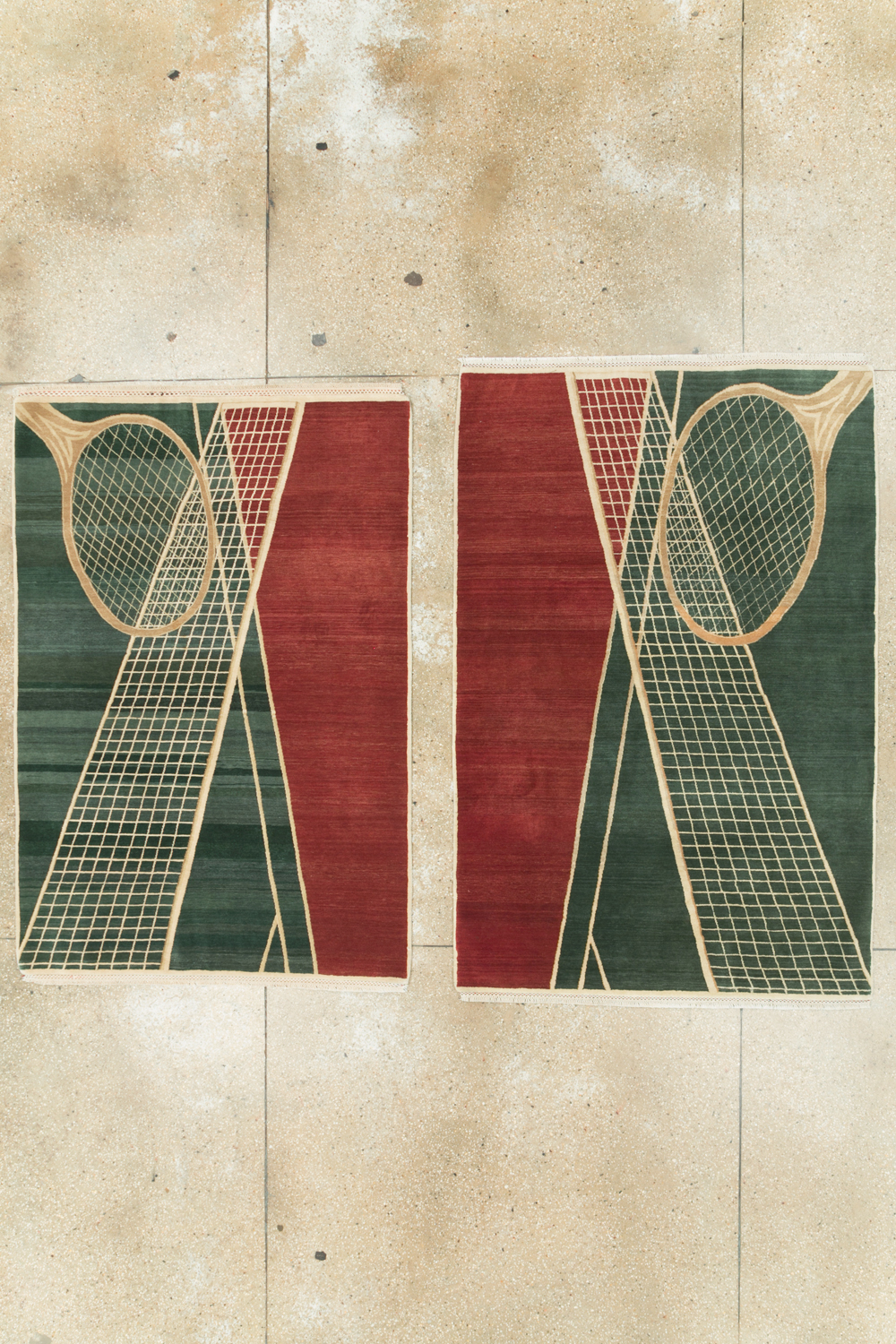 Modern Persian Tabriz Pictorial Rug (Pair: 1 of 2), No.29763 - Gsblank