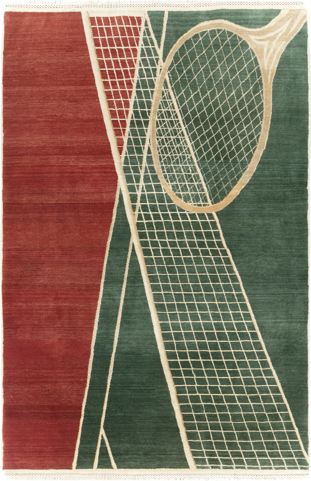 Modern Persian Tabriz Pictorial Rug (Pair: 2 of 2), No.29764 - Gsblank