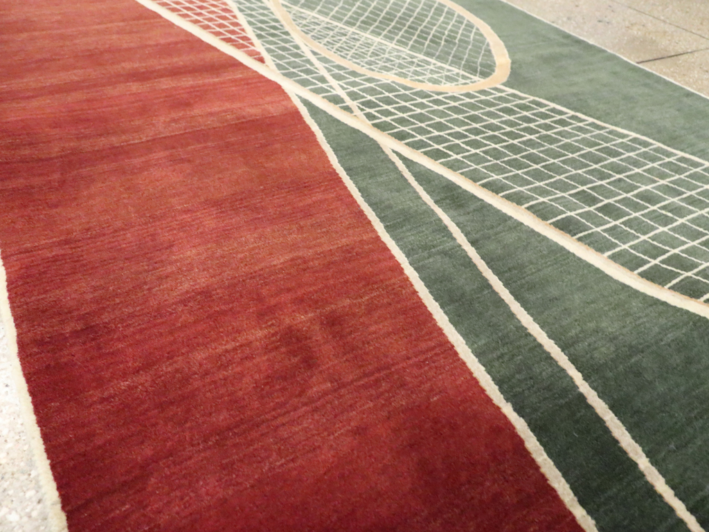 Modern Persian Tabriz Pictorial Rug (Pair: 2 of 2), No.29764 - Gsblank