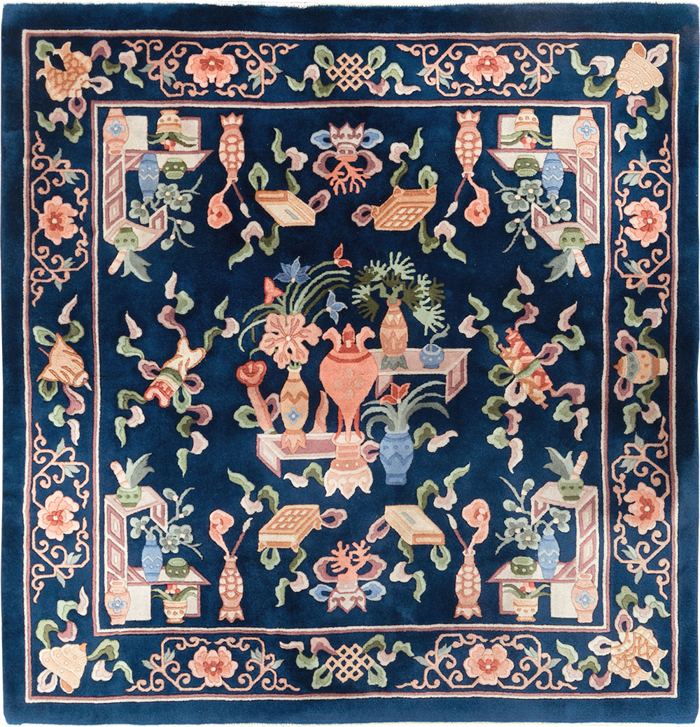 Vintage Chinese Carpet, No.29775 - Gsblank