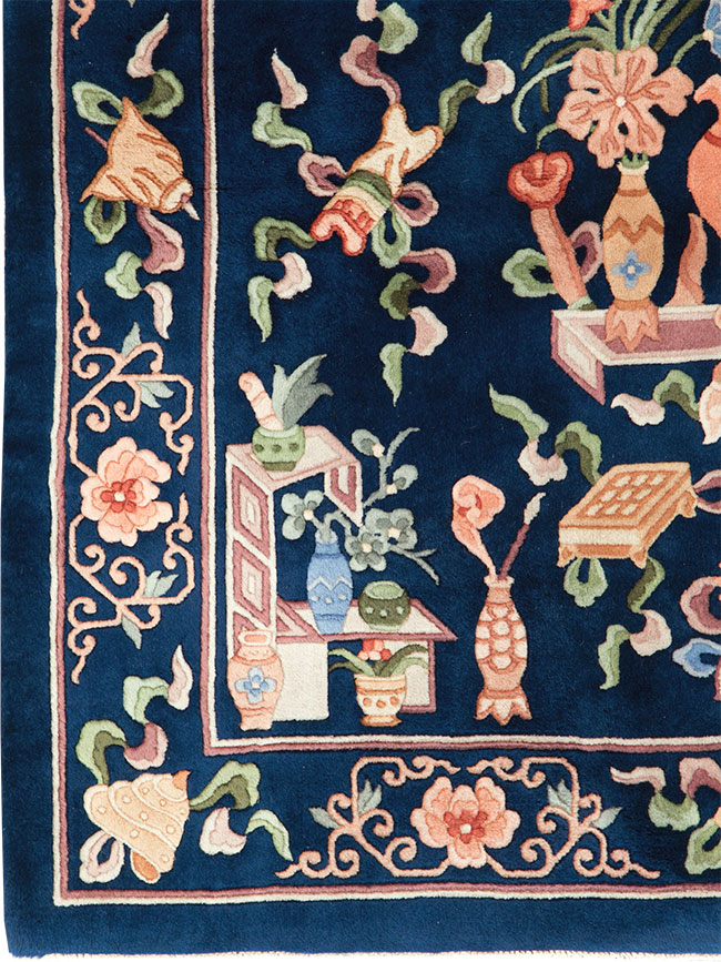 Vintage Chinese Carpet, No.29775 - Gsblank