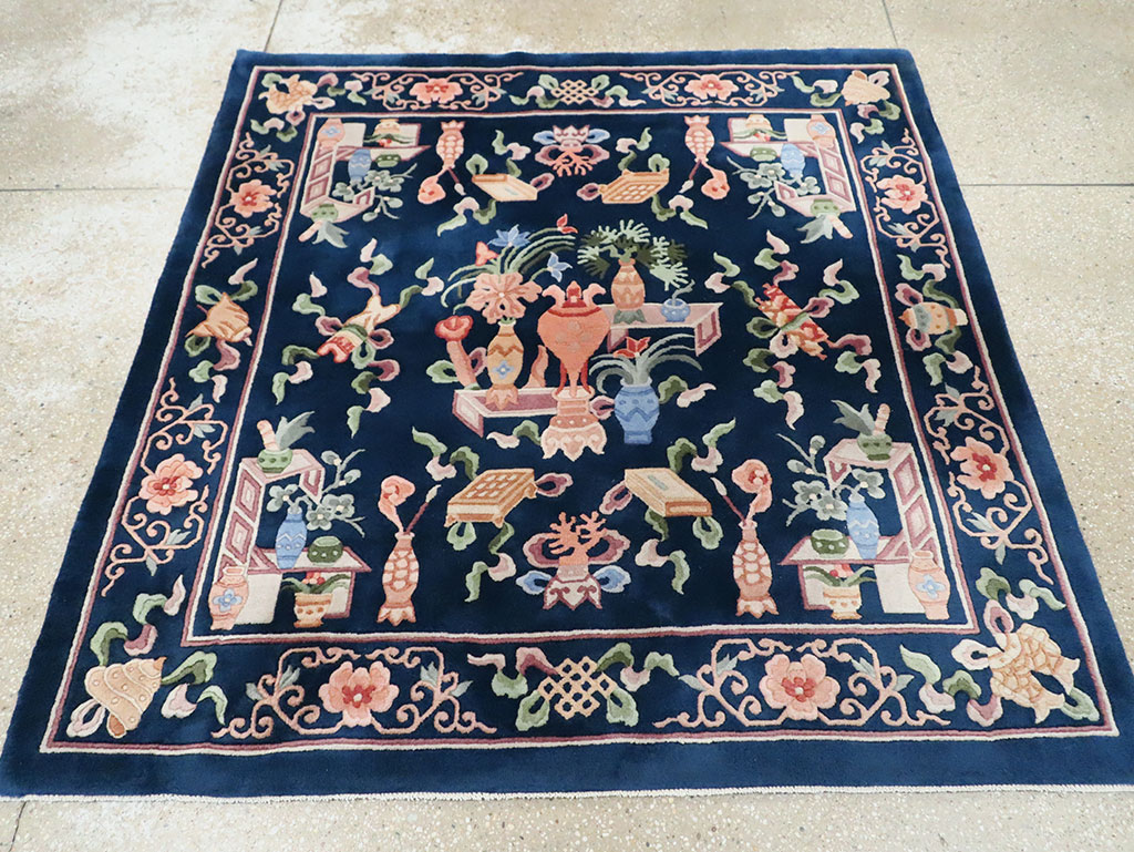 Vintage Chinese Carpet, No.29775 - Gsblank