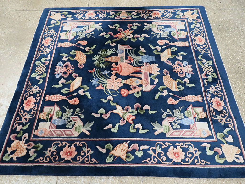 Vintage Chinese Carpet, No.29775 - Gsblank