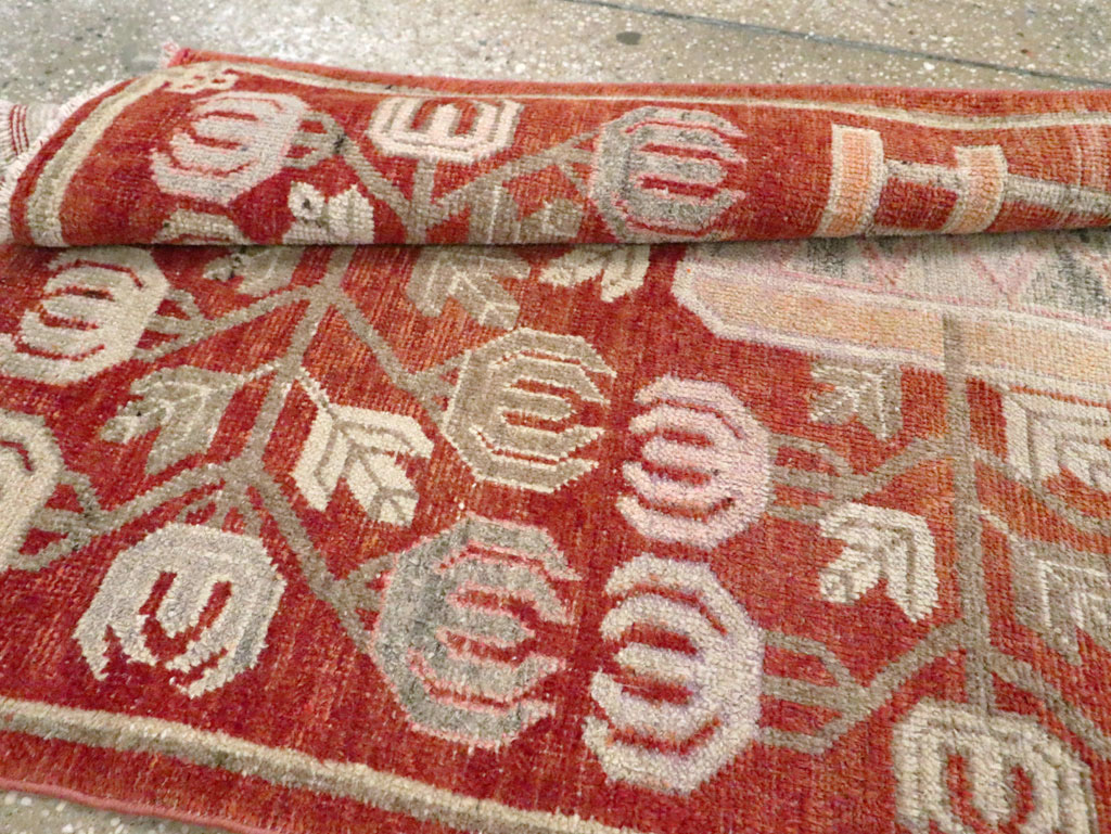 Vintage East Turkestan Pictorial Khotan Runner, No.29780 - Gsblank