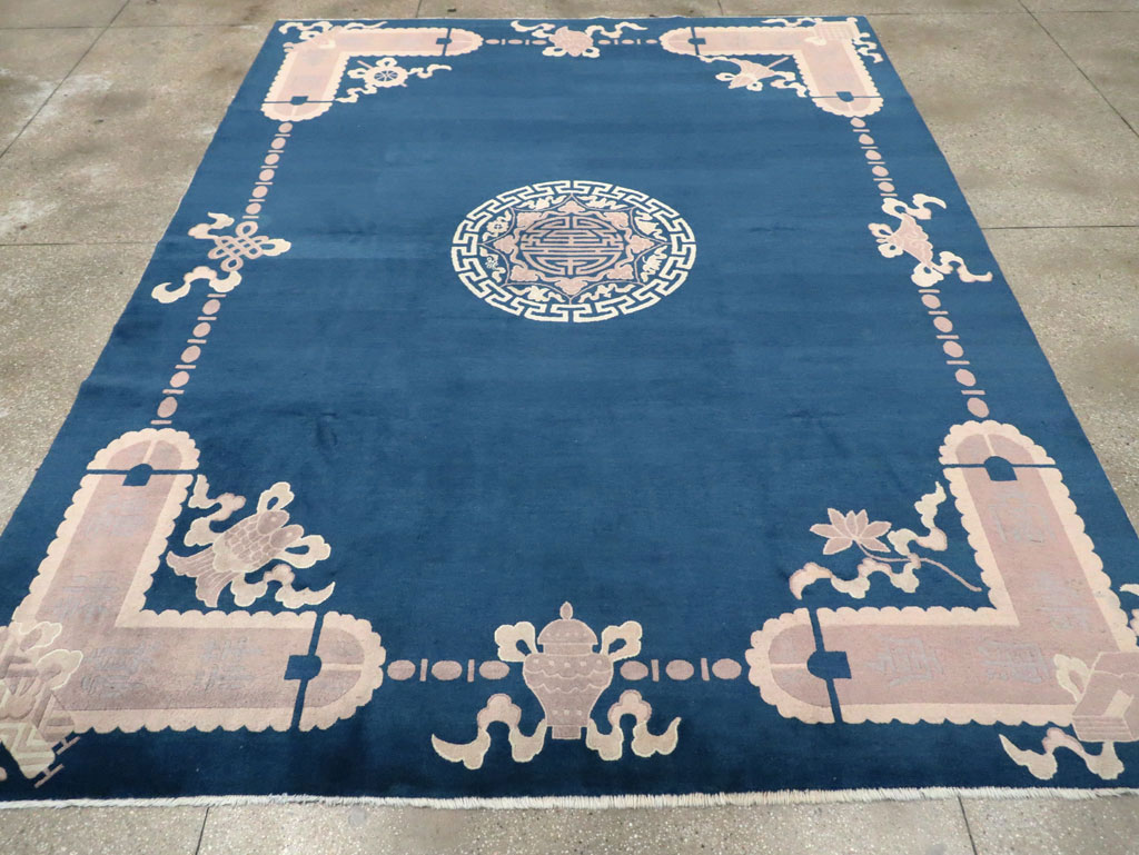 Vintage Chinese Peking Carpet, No.29781 - Gsblank