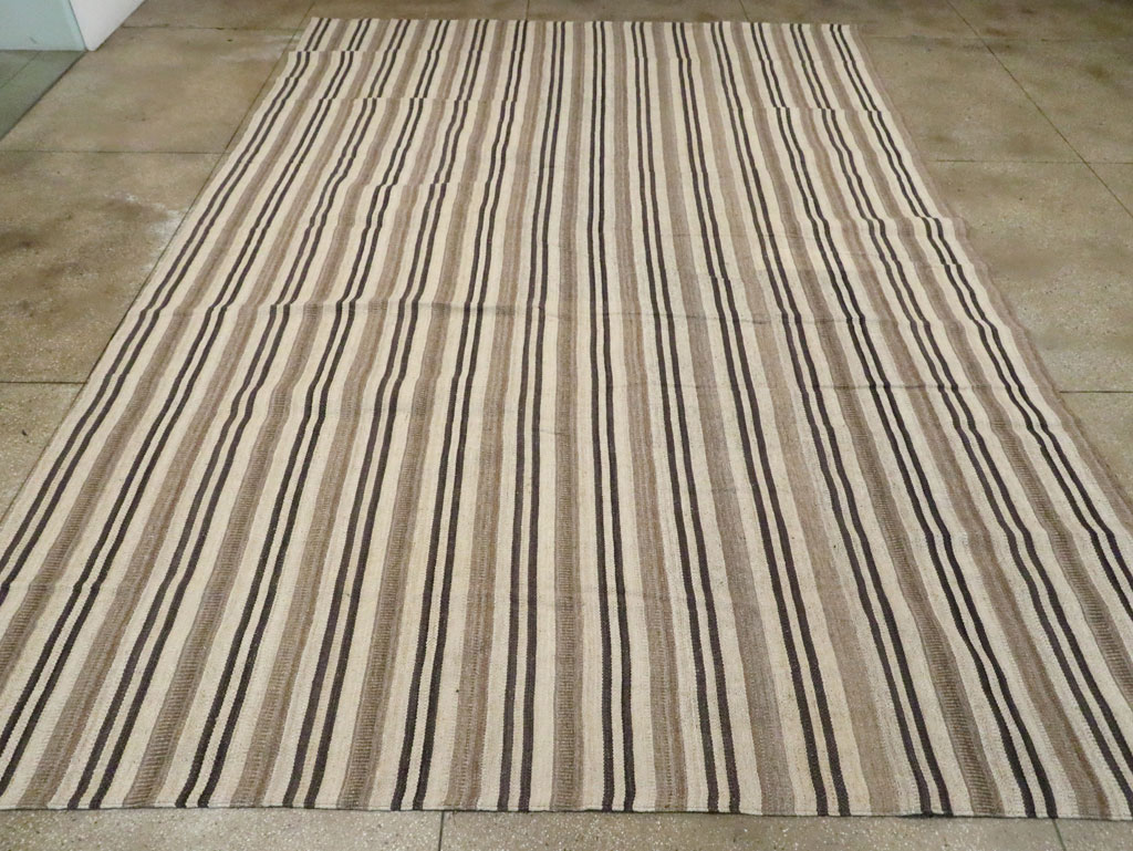 Large Modern Turkish Flatweave Kilim, No.29786 - Gsblank