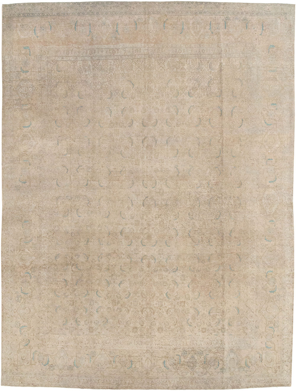 Vintage Persian Mahal Room Size Carpet, No.29794 - Gsblank