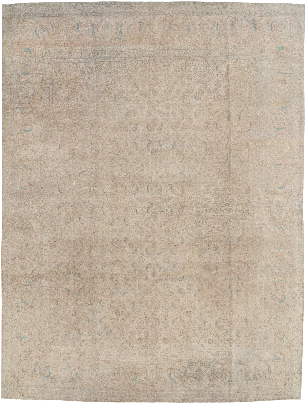 Vintage Persian Mahal Room Size Carpet, No.29794 - Gsblank
