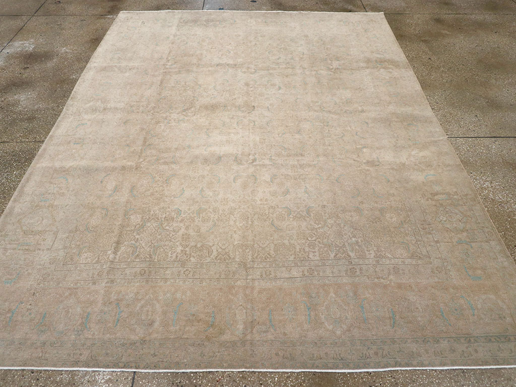 Vintage Persian Mahal Room Size Carpet, No.29794 - Gsblank