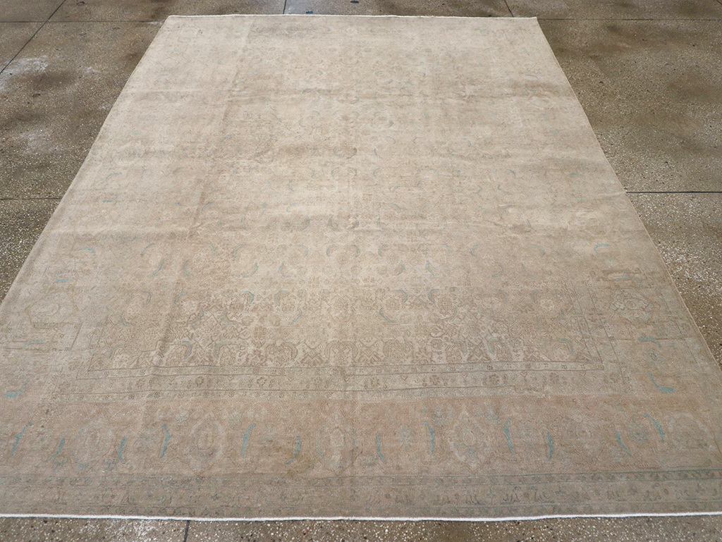 Vintage Persian Mahal Room Size Carpet, No.29794 - Gsblank