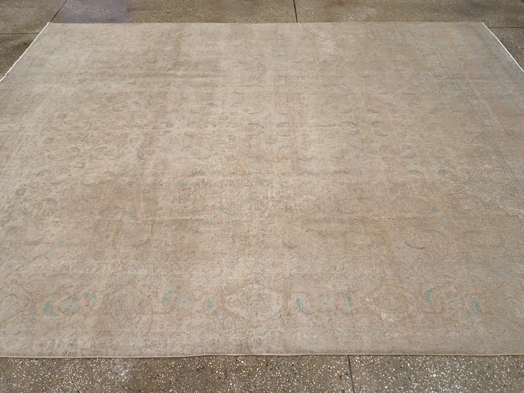 Vintage Persian Mahal Room Size Carpet, No.29794 - Gsblank