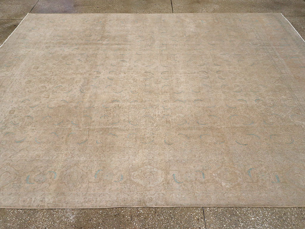 Vintage Persian Mahal Room Size Carpet, No.29794 - Gsblank