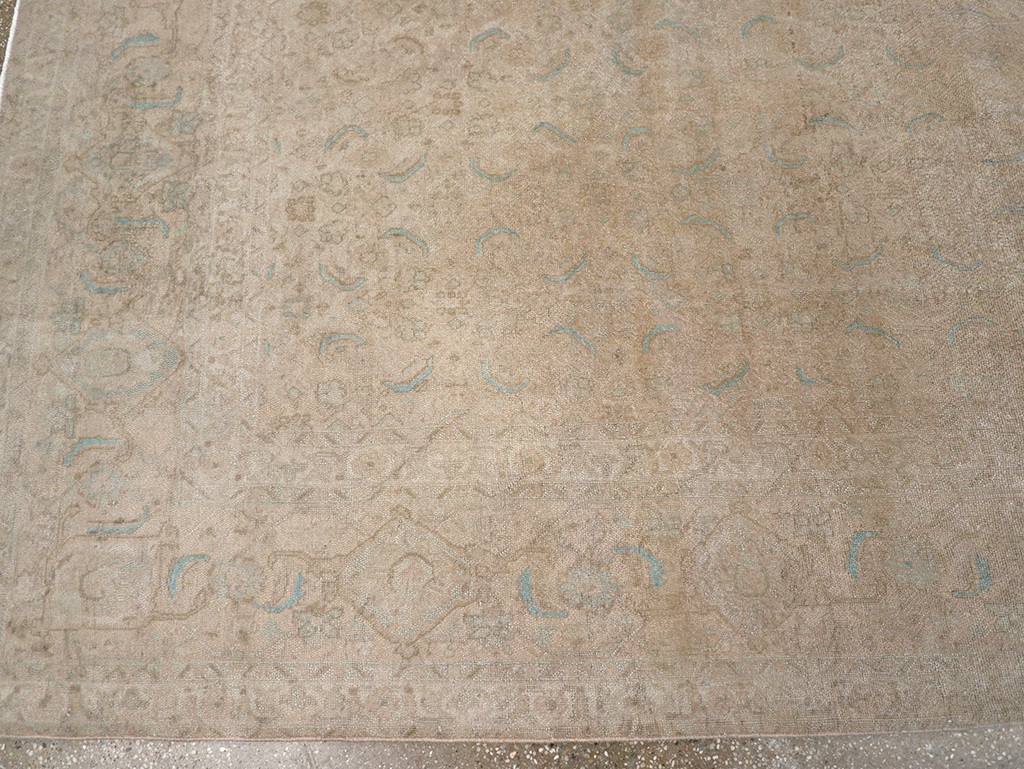 Vintage Persian Mahal Room Size Carpet, No.29794 - Gsblank