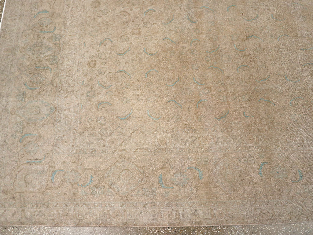 Vintage Persian Mahal Room Size Carpet, No.29794 - Gsblank