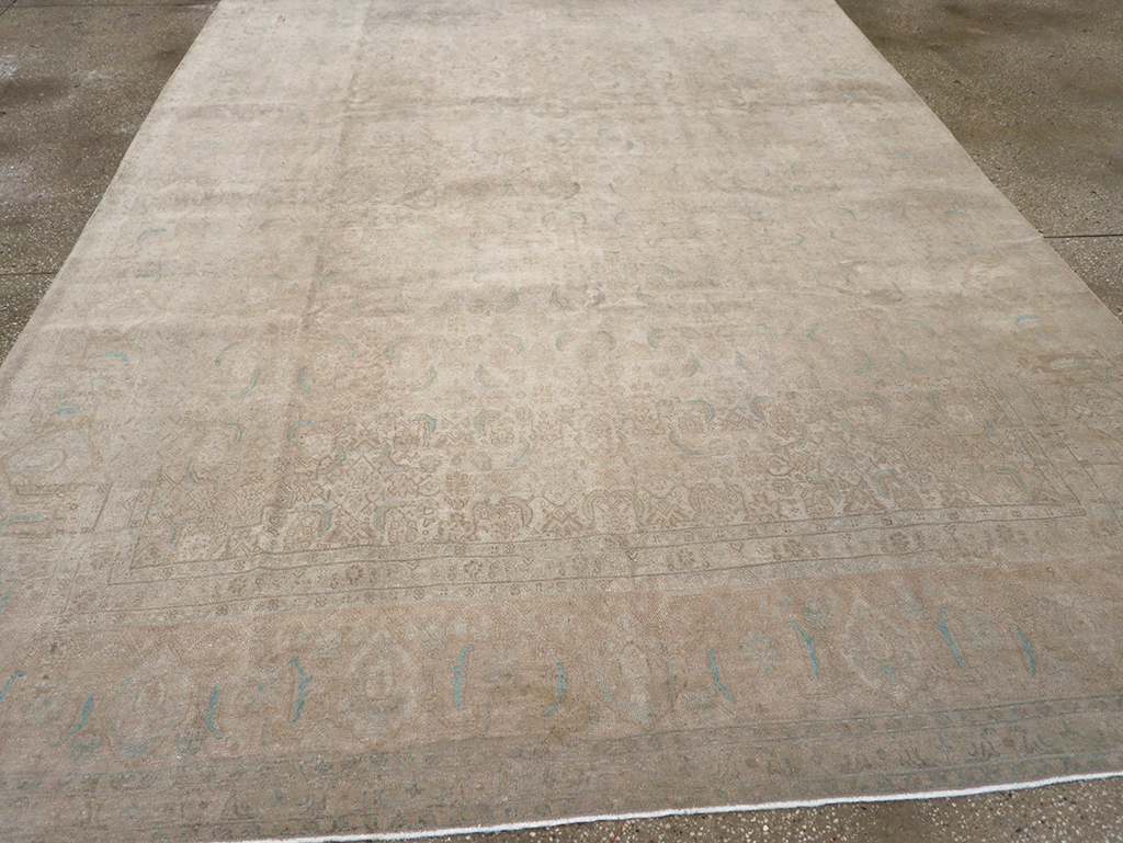 Vintage Persian Mahal Room Size Carpet, No.29794 - Gsblank