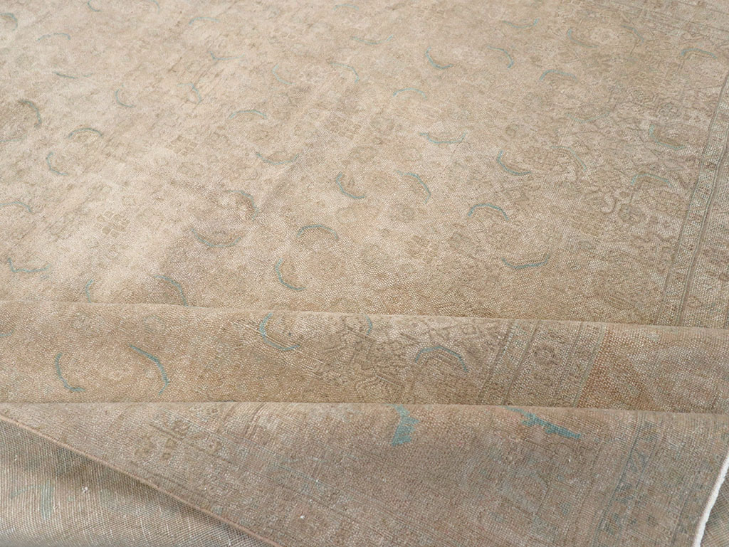 Vintage Persian Mahal Room Size Carpet, No.29794 - Gsblank