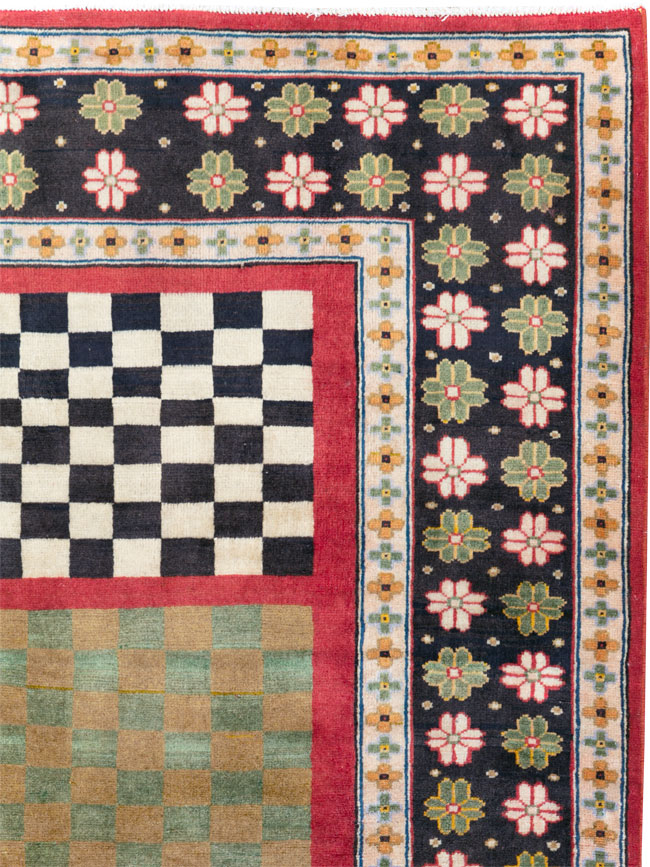 Vintage Persian Mahal Rug, No.29796 - Gsblank