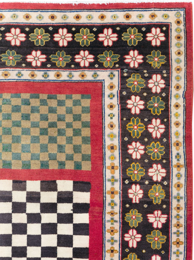 Vintage Persian Mahal Rug, No.29796 - Gsblank