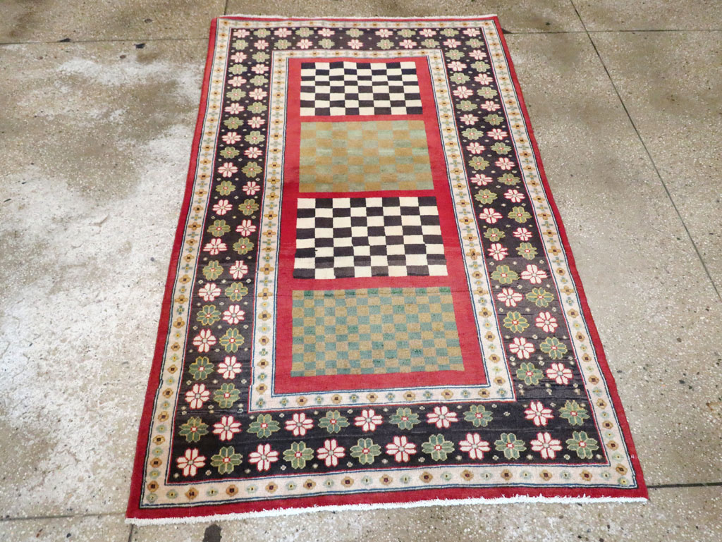 Vintage Persian Mahal Rug, No.29796 - Gsblank