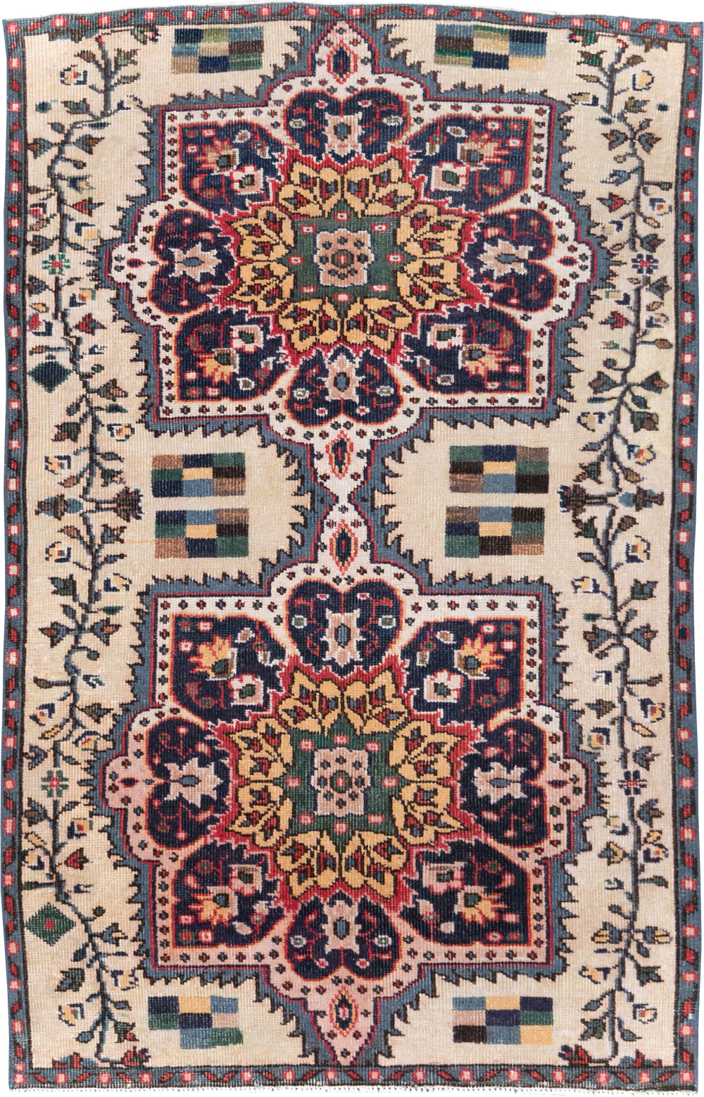 Vintage Turkish Anatolian Throw Rug, No.29801 - Gsblank