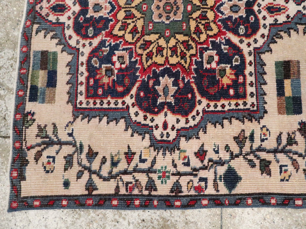 Vintage Turkish Anatolian Throw Rug, No.29801 - Gsblank