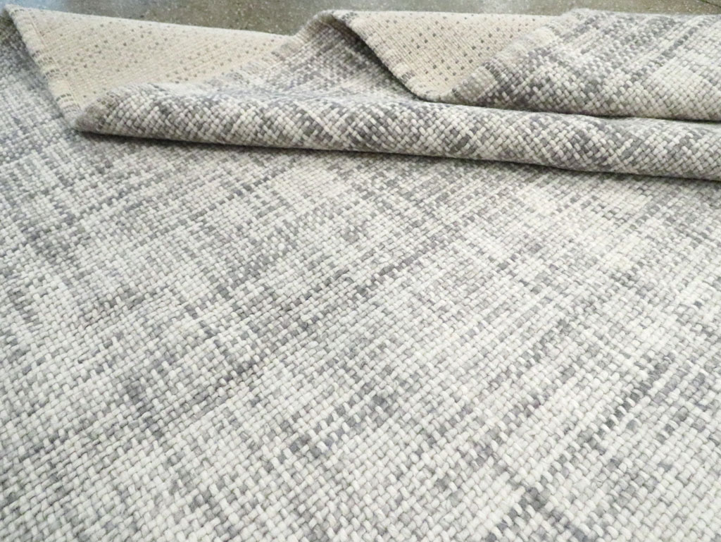 Contemporary Turkish Flatweave Kilim Room Size Carpet, No.29802 - Gsblank