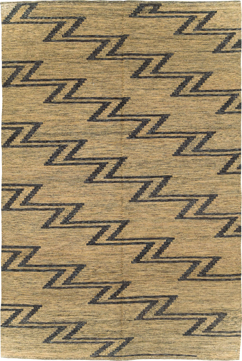 Contemporary Turkish Flatweave Kilim Accent Rug, No.29808 - Gsblank