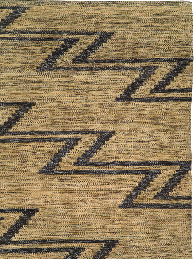 Contemporary Turkish Flatweave Kilim Accent Rug, No.29808 - Gsblank