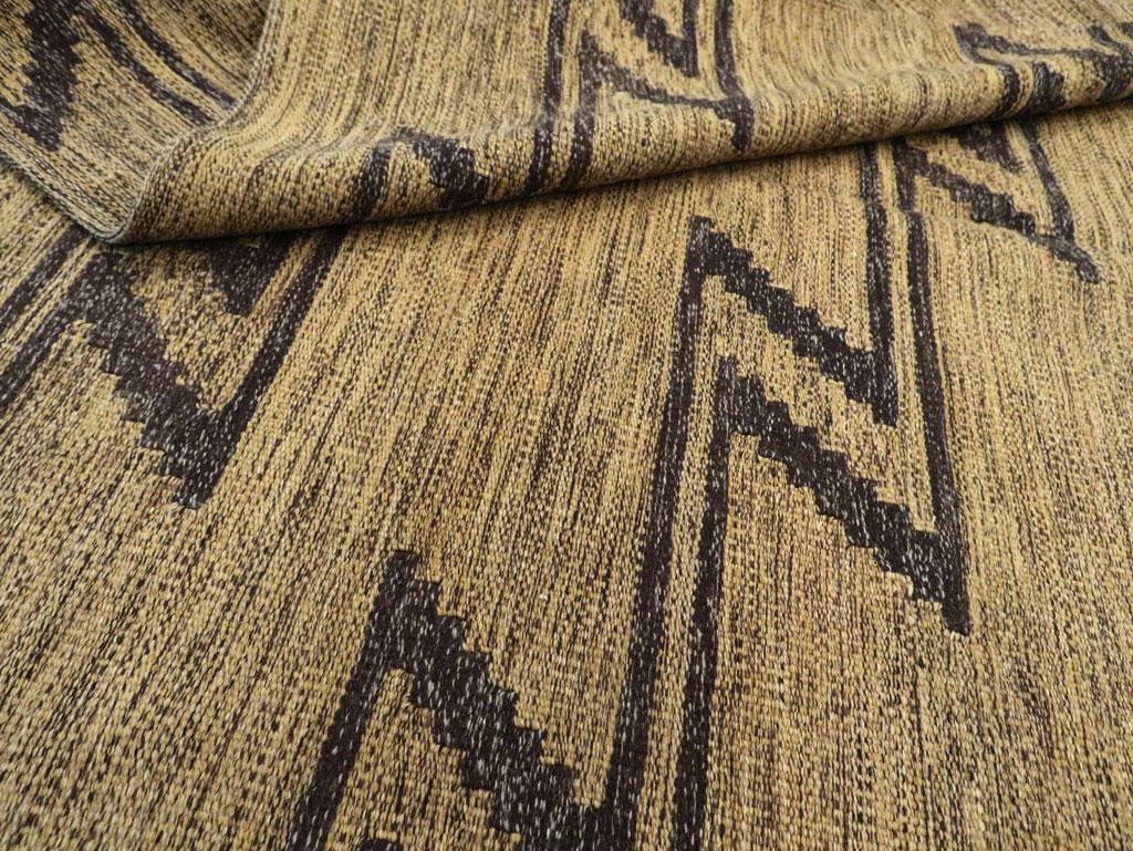 Contemporary Turkish Flatweave Kilim Accent Rug, No.29808 - Gsblank